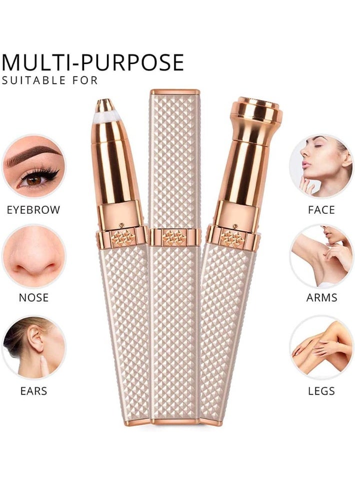 أداة 2 في 1 لإزالة شعر الوجه والعناية بالبشرة للذقن والخدين والحواجب والجزء العلوي من الوجه - Image 4